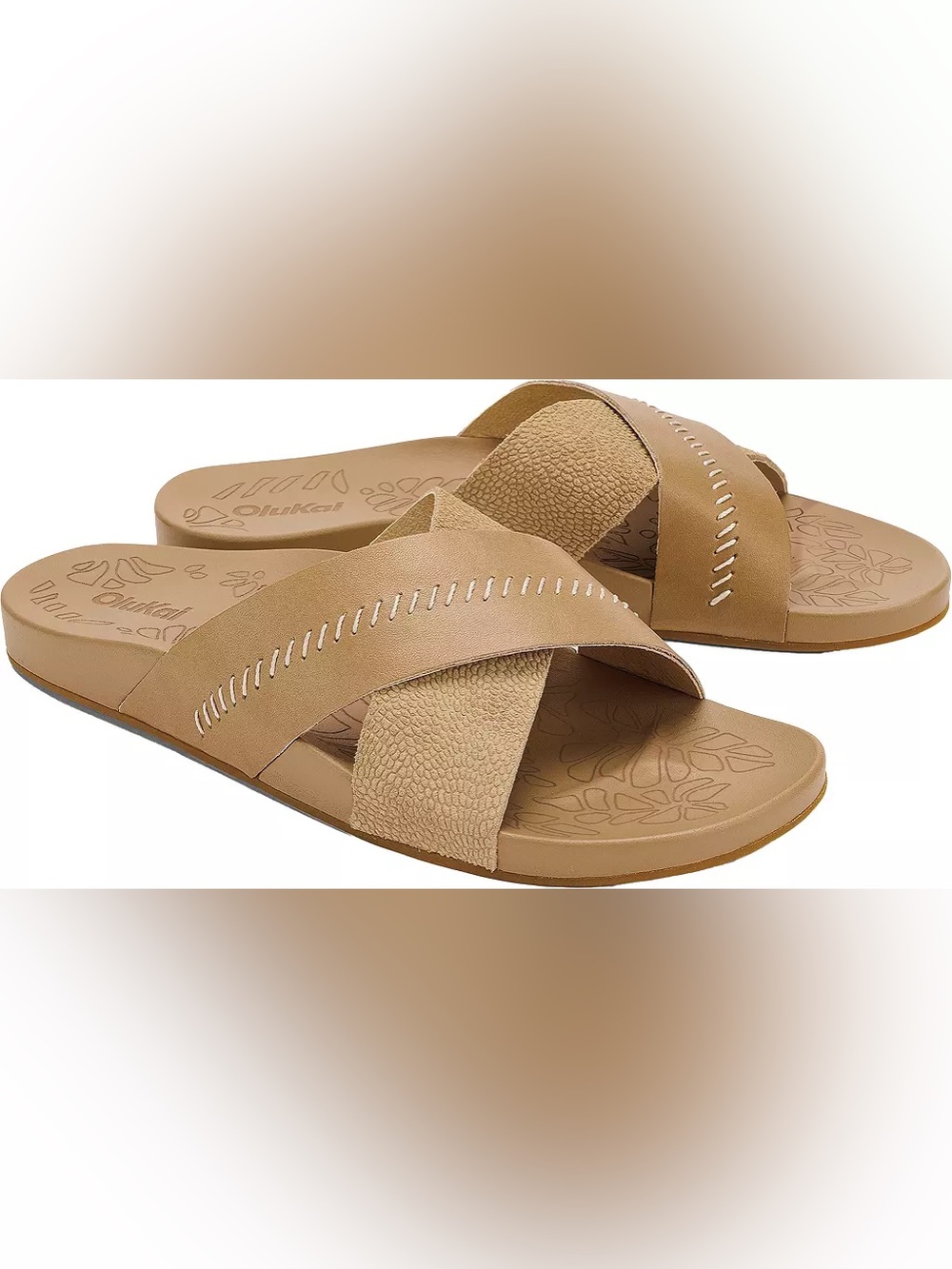 OluKai Kipe’a Slide in Tan